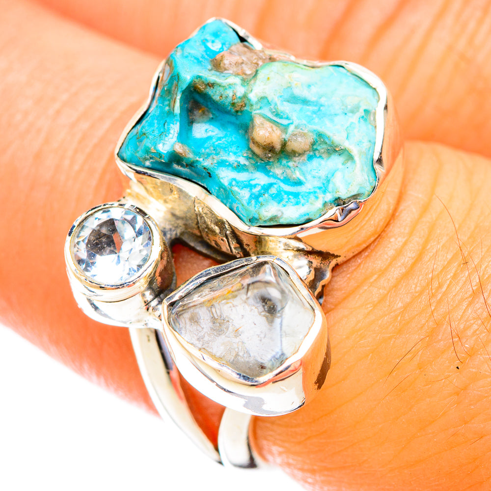 Turquoise Rings handcrafted by Anasilvercos - RING119050