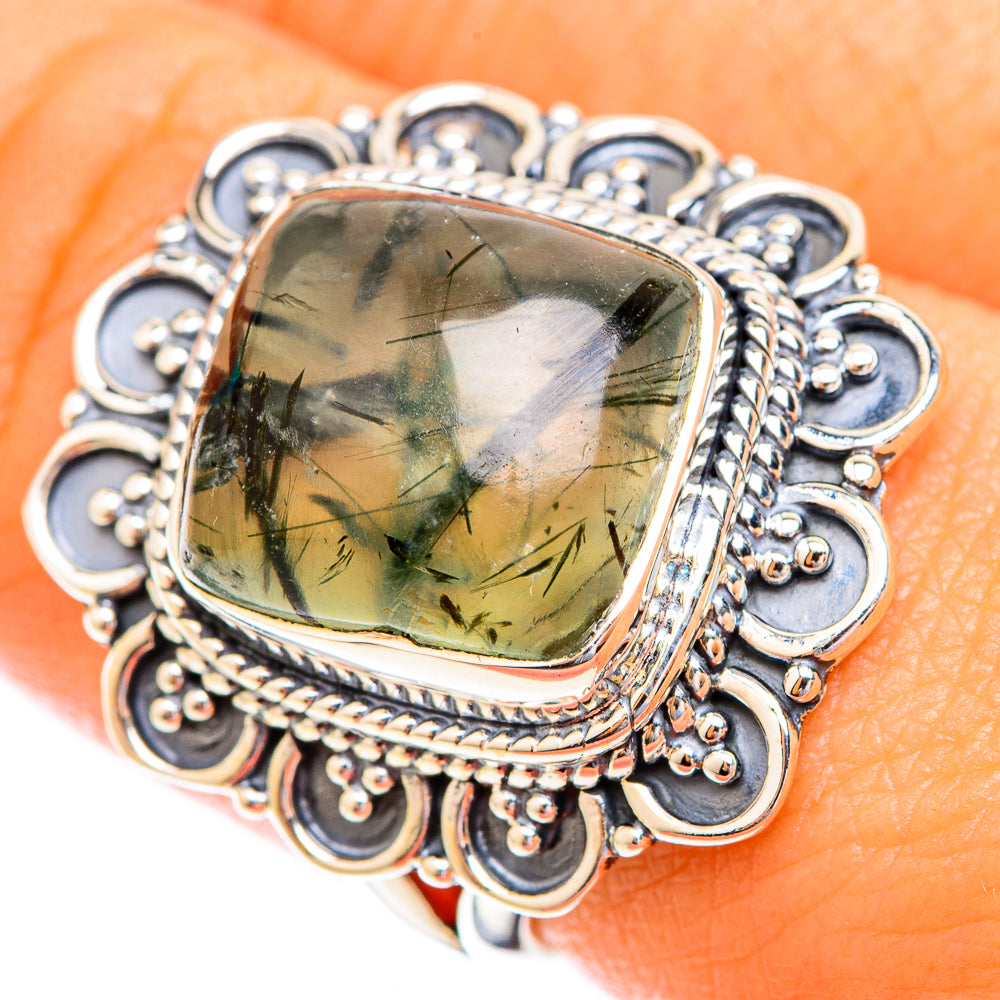 Prehnite Rings handcrafted by Anasilvercos - RING119054