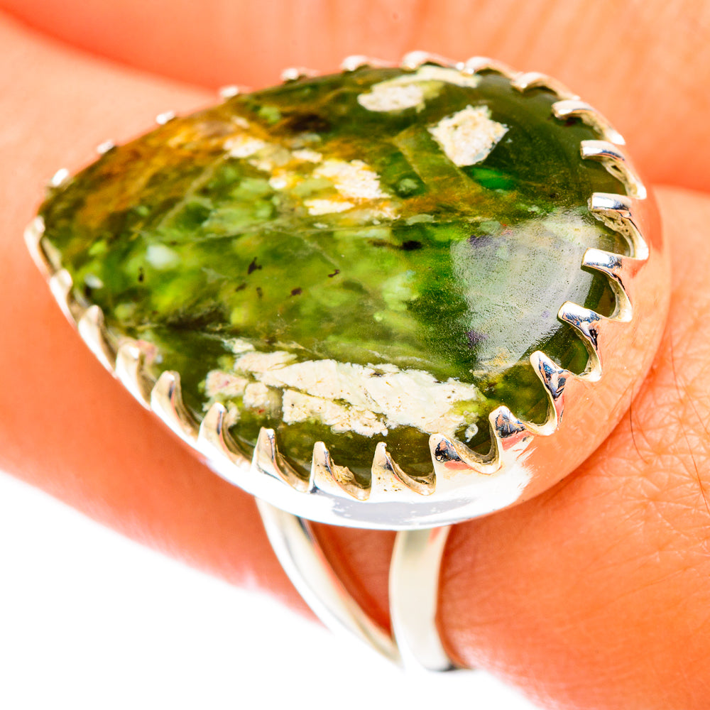 Australian green opal Rings handcrafted by Anasilvercos - RING119056