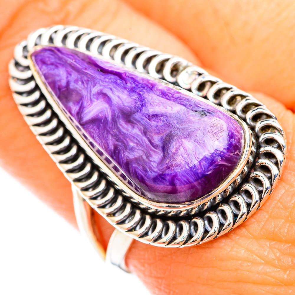 Charoite Rings handcrafted by Anasilvercos - RING119069