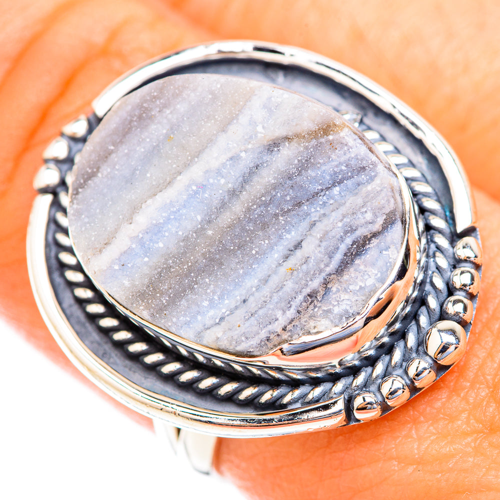 Desert Druzy Rings handcrafted by Anasilvercos - RING119079