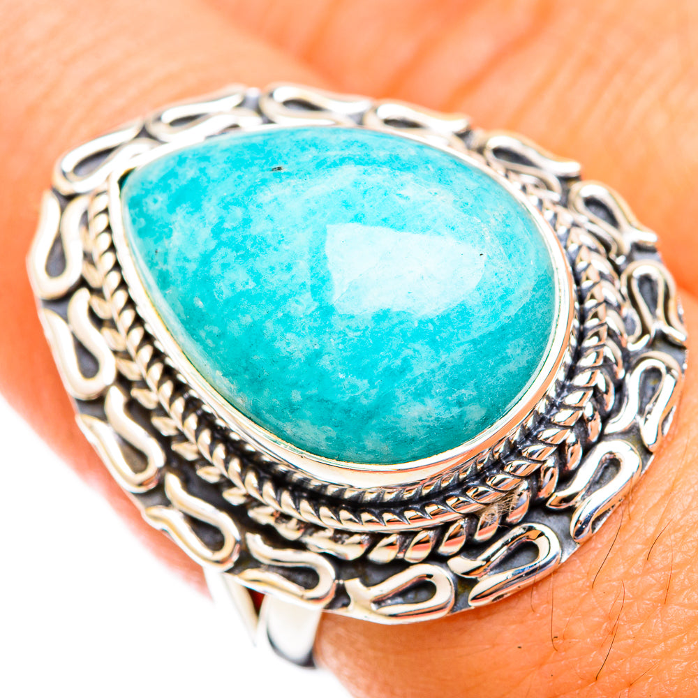 Amazonite Rings handcrafted by Anasilvercos - RING119084