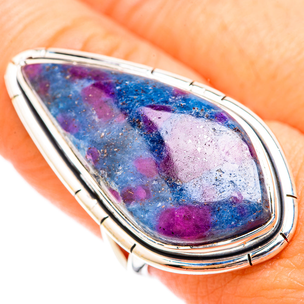 Ruby Fuchsite Rings handcrafted by Anasilvercos - RING119089