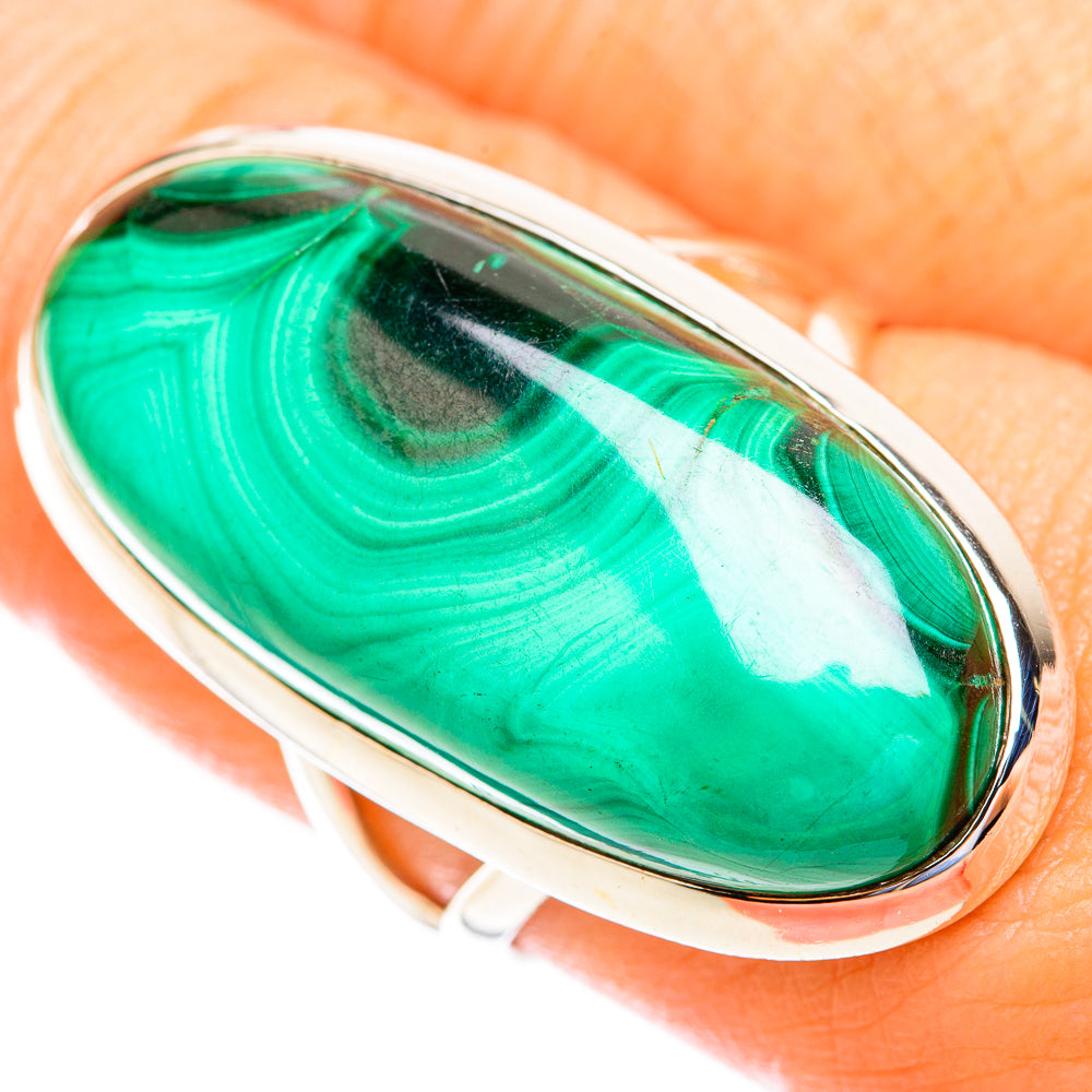 Malachite Rings handcrafted by Anasilvercos - RING119091