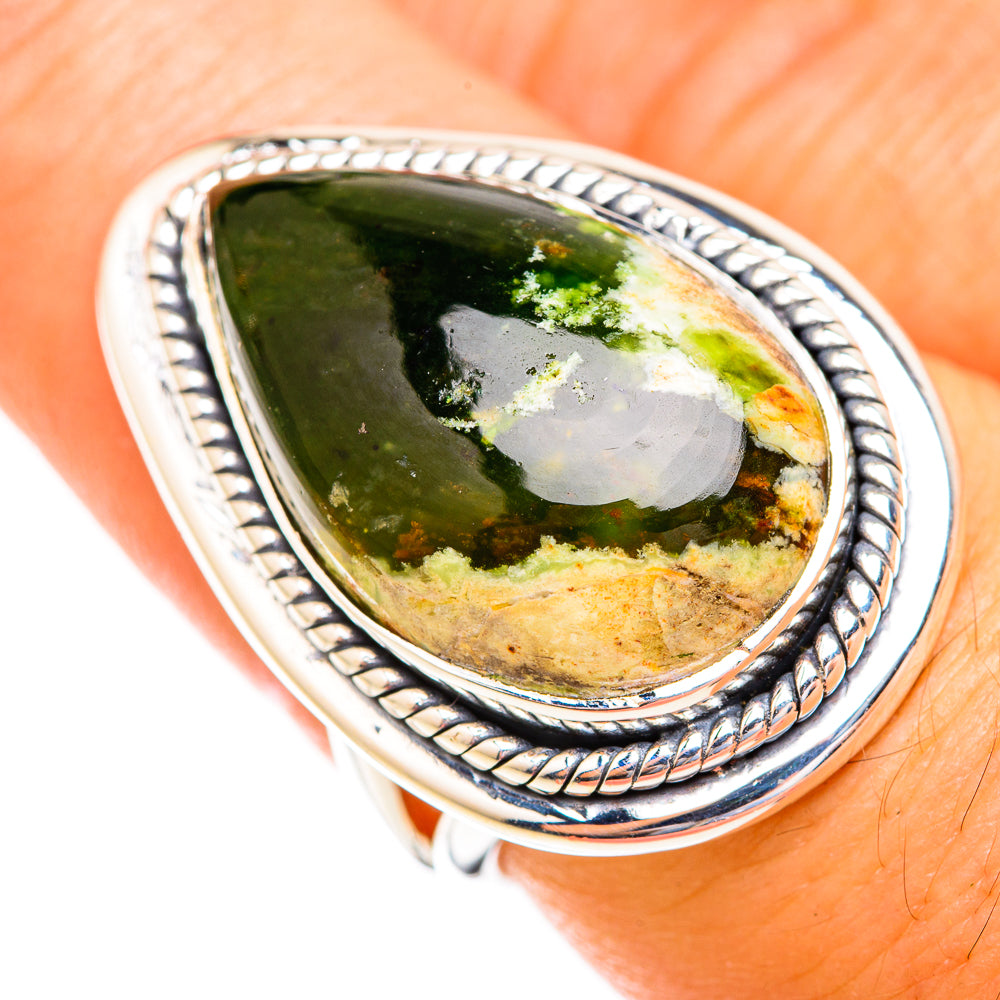 Australian green opal Rings handcrafted by Anasilvercos - RING119095