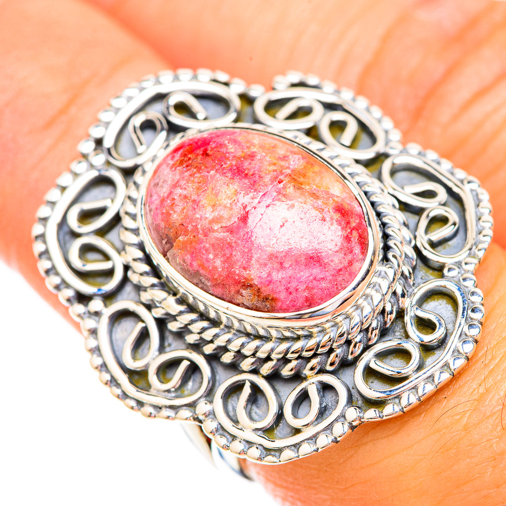Thulite Rings handcrafted by Anasilvercos - RING119100
