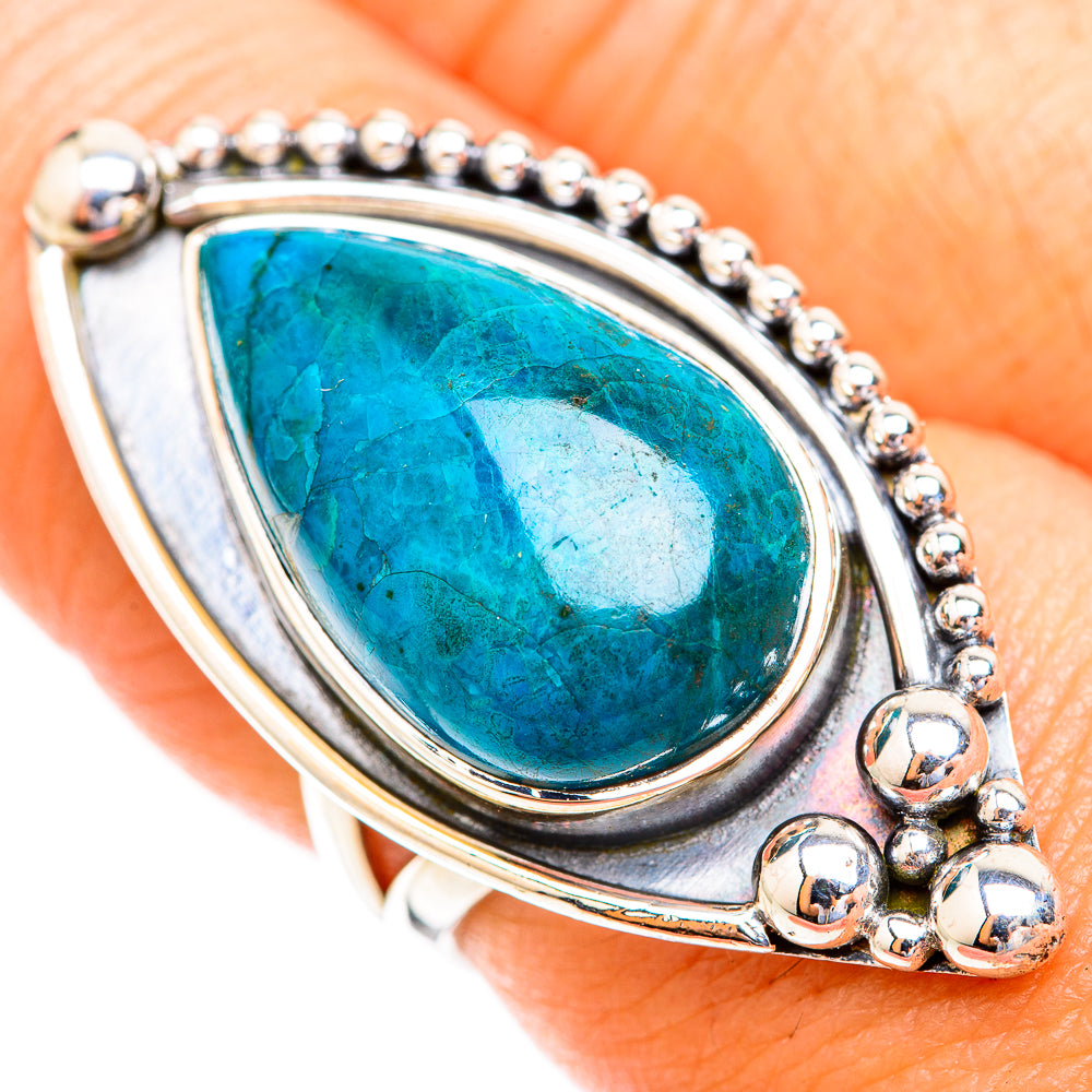Chrysocolla Rings handcrafted by Anasilvercos - RING119117