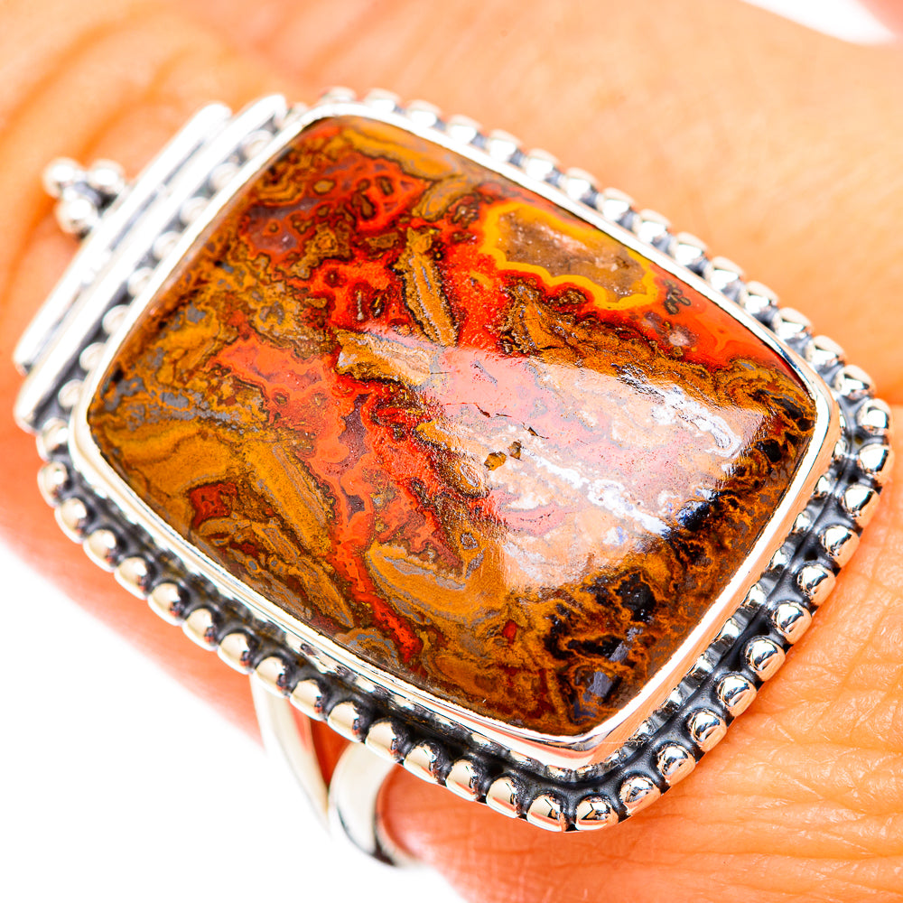 Moroccan Agate Rings handcrafted by Anasilvercos - RING119128