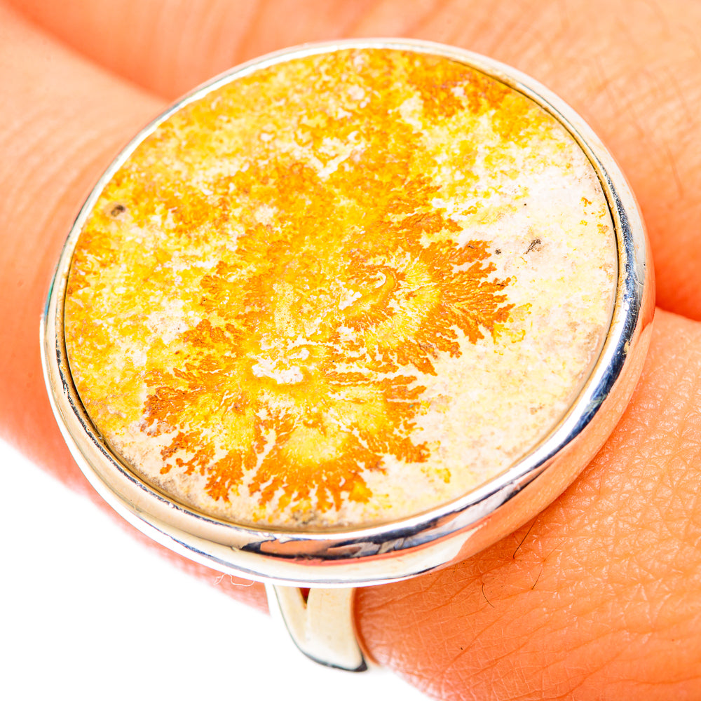 Germany Psilomelane Dendrite Rings handcrafted by Anasilvercos - RING119129