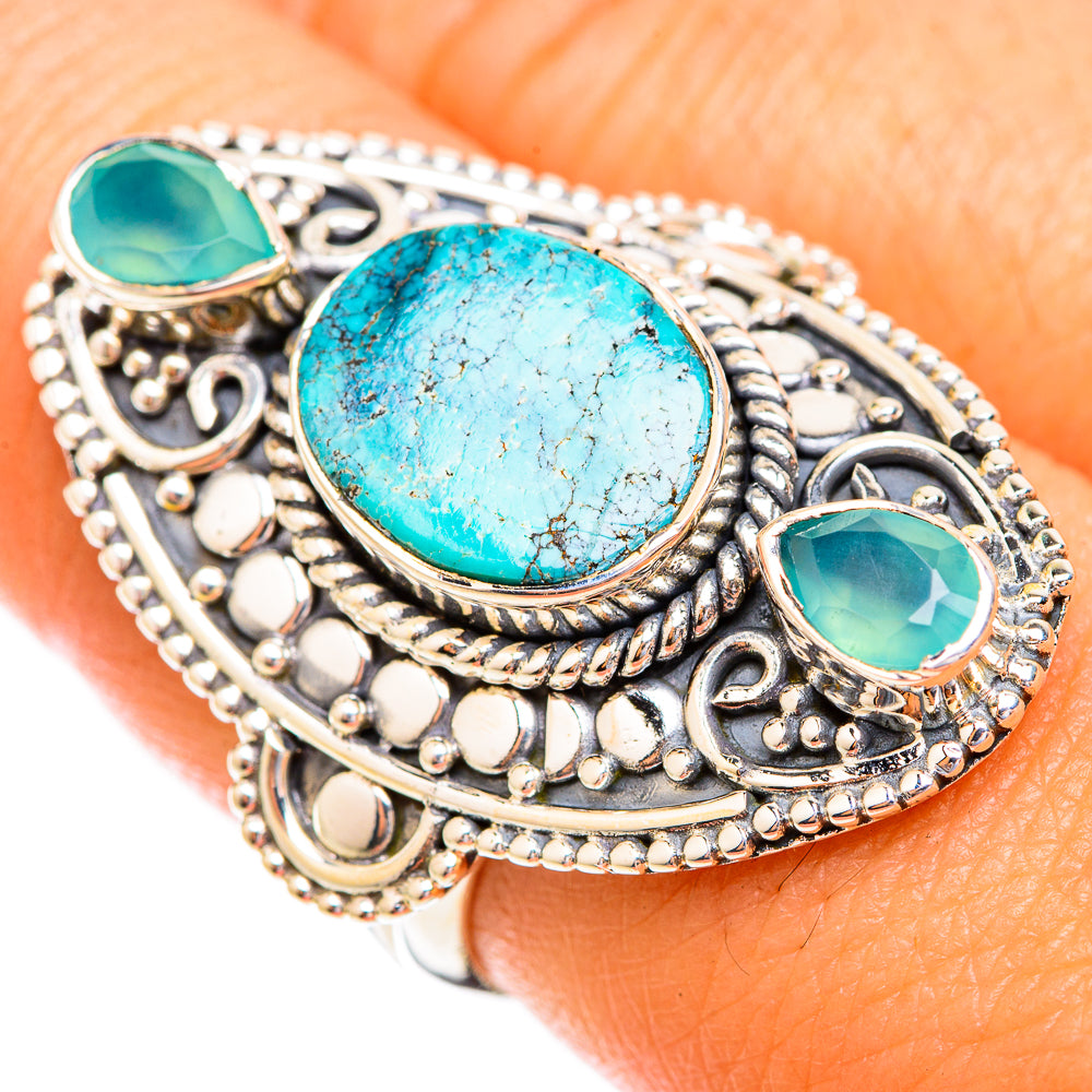 Turquoise Rings handcrafted by Anasilvercos - RING119147