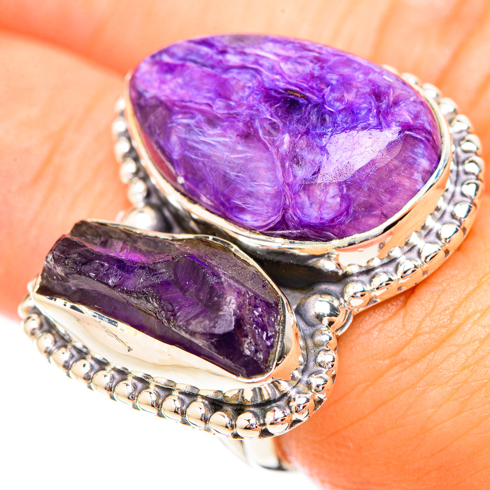 Charoite Rings handcrafted by Anasilvercos - RING119163