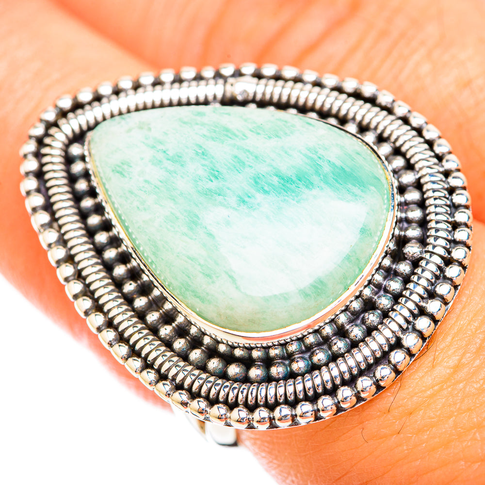 Amazonite Rings handcrafted by Anasilvercos - RING119181