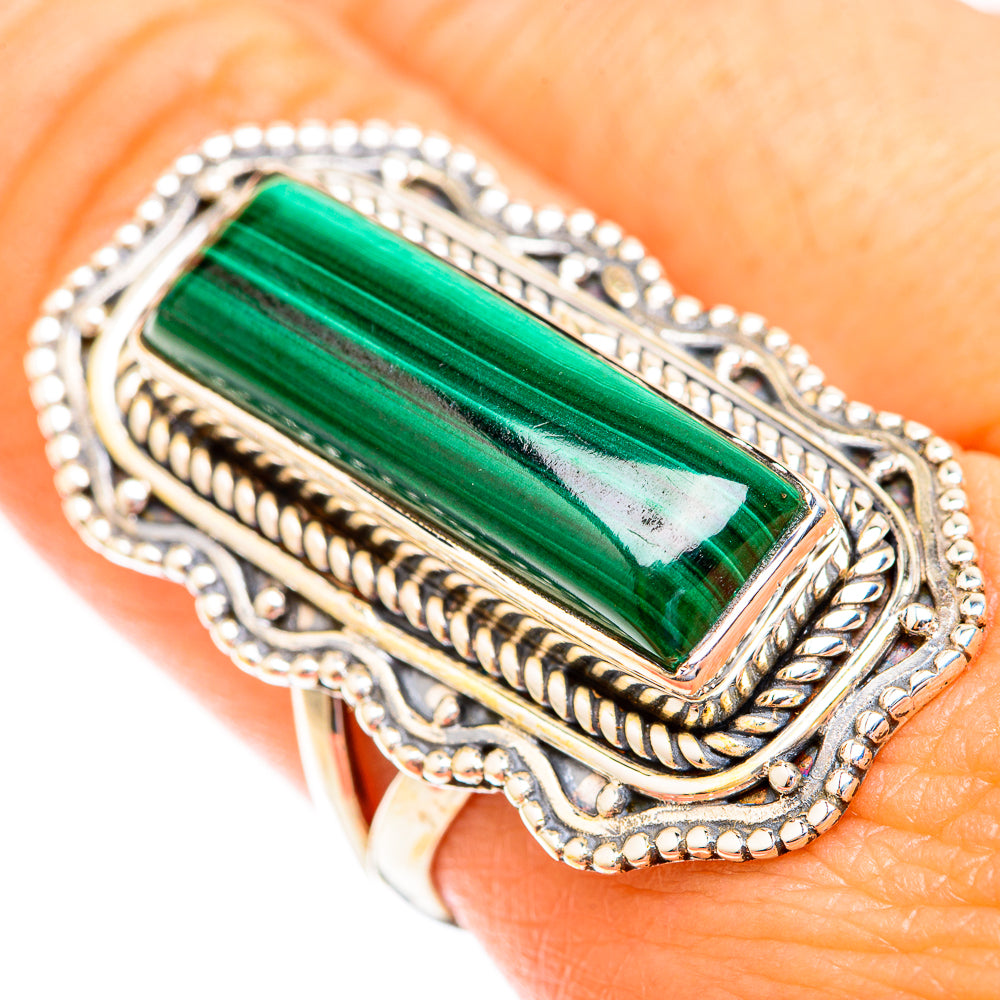 Malachite Rings handcrafted by Anasilvercos - RING119182