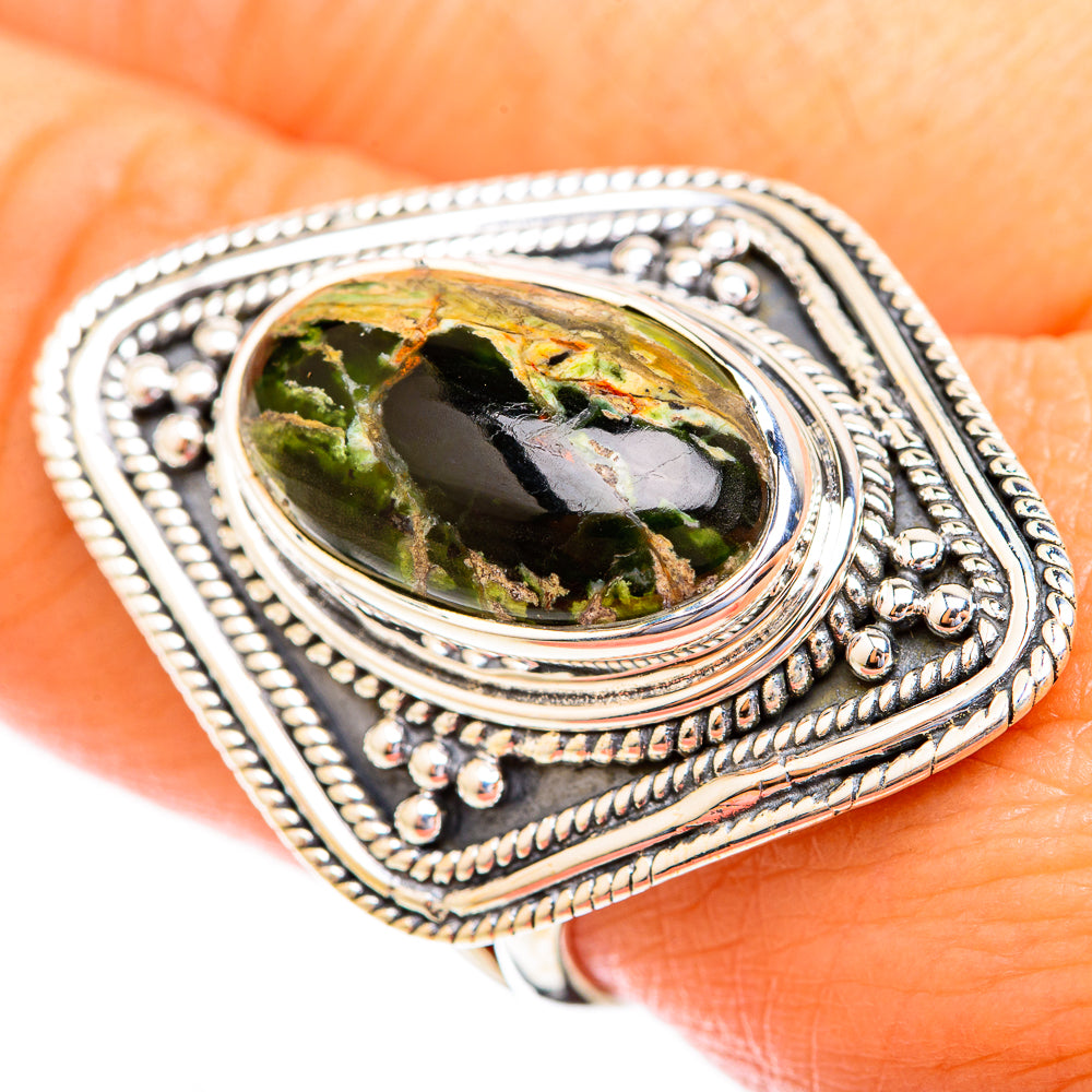Australian green opal Rings handcrafted by Anasilvercos - RING119198