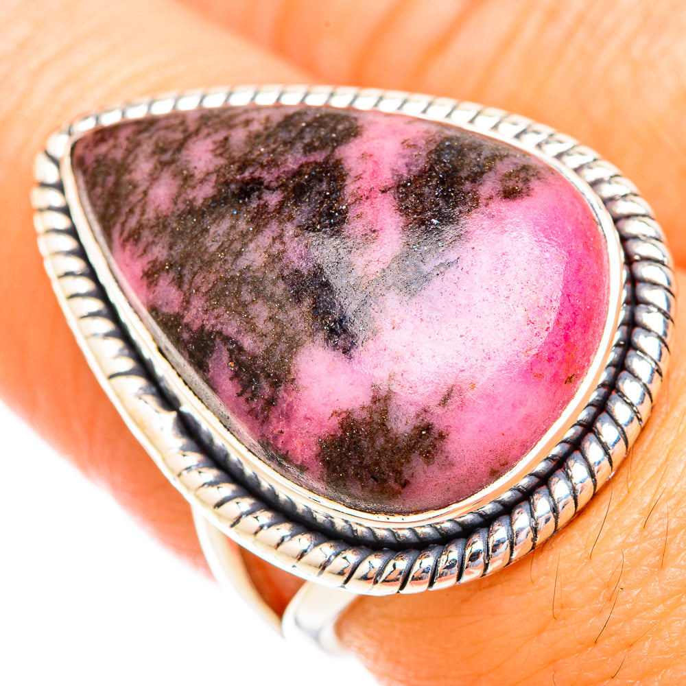 Rhodonite Rings handcrafted by Anasilvercos - RING119200