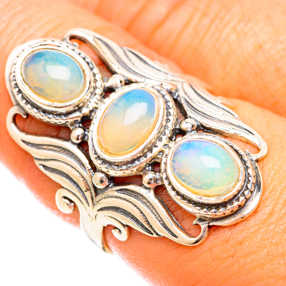 Ethiopian Opal Rings handcrafted by Anasilvercos - RING119209