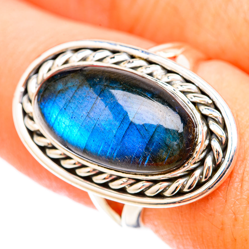 Labradorite Rings handcrafted by Anasilvercos - RING119212