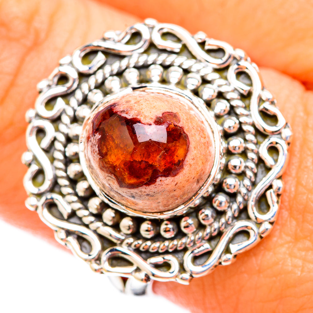 Mexican Fire Opal Rings handcrafted by Anasilvercos - RING119236