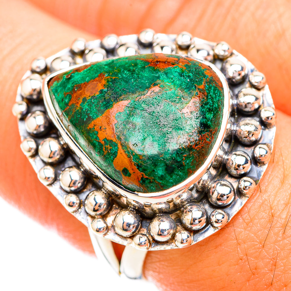 Chrysocolla Rings handcrafted by Anasilvercos - RING119249