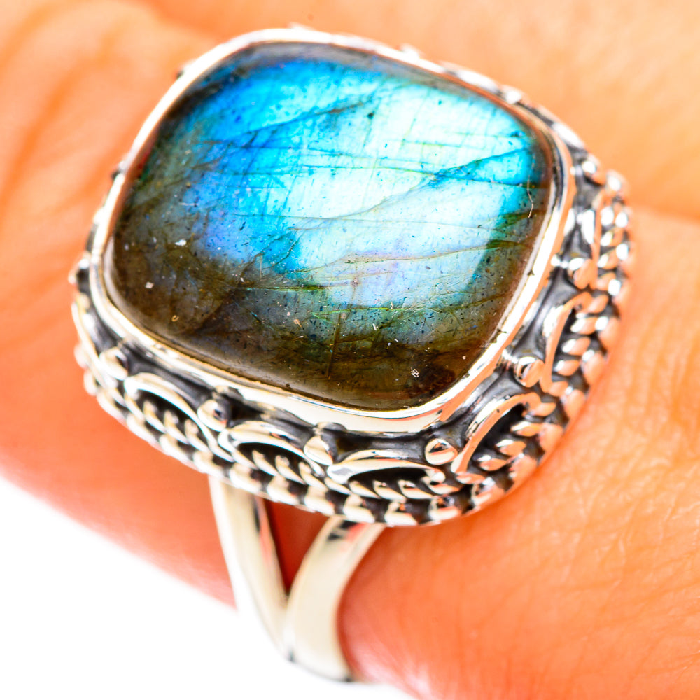 Labradorite Rings handcrafted by Anasilvercos - RING119274