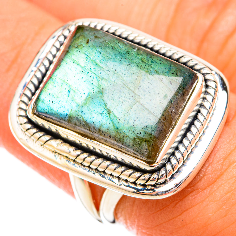 Labradorite Rings handcrafted by Anasilvercos - RING119276