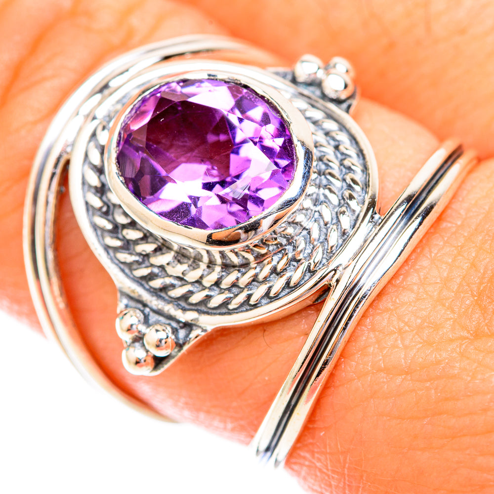Amethyst Rings handcrafted by Anasilvercos - RING119286