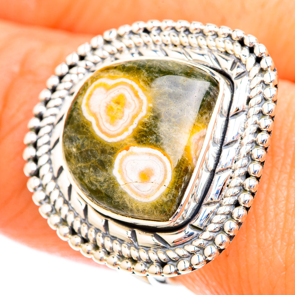 Ocean Jasper Rings handcrafted by Anasilvercos - RING119301