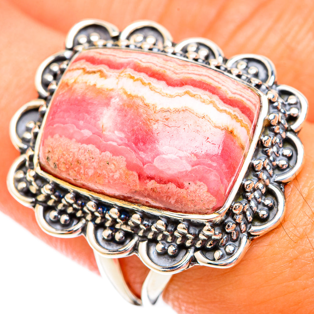 Rhodochrosite Rings handcrafted by Anasilvercos - RING119308