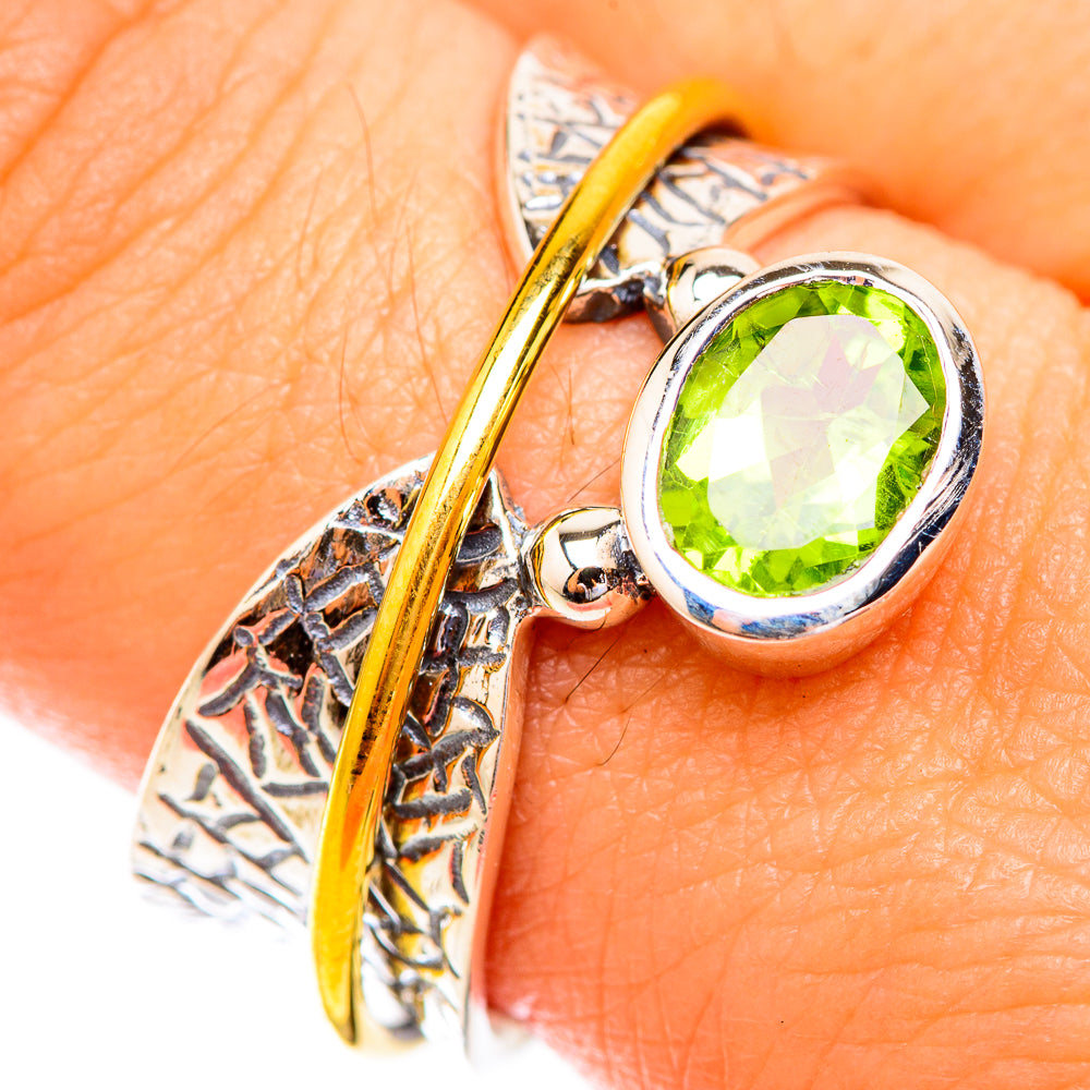 Peridot Rings handcrafted by Anasilvercos - RING119324