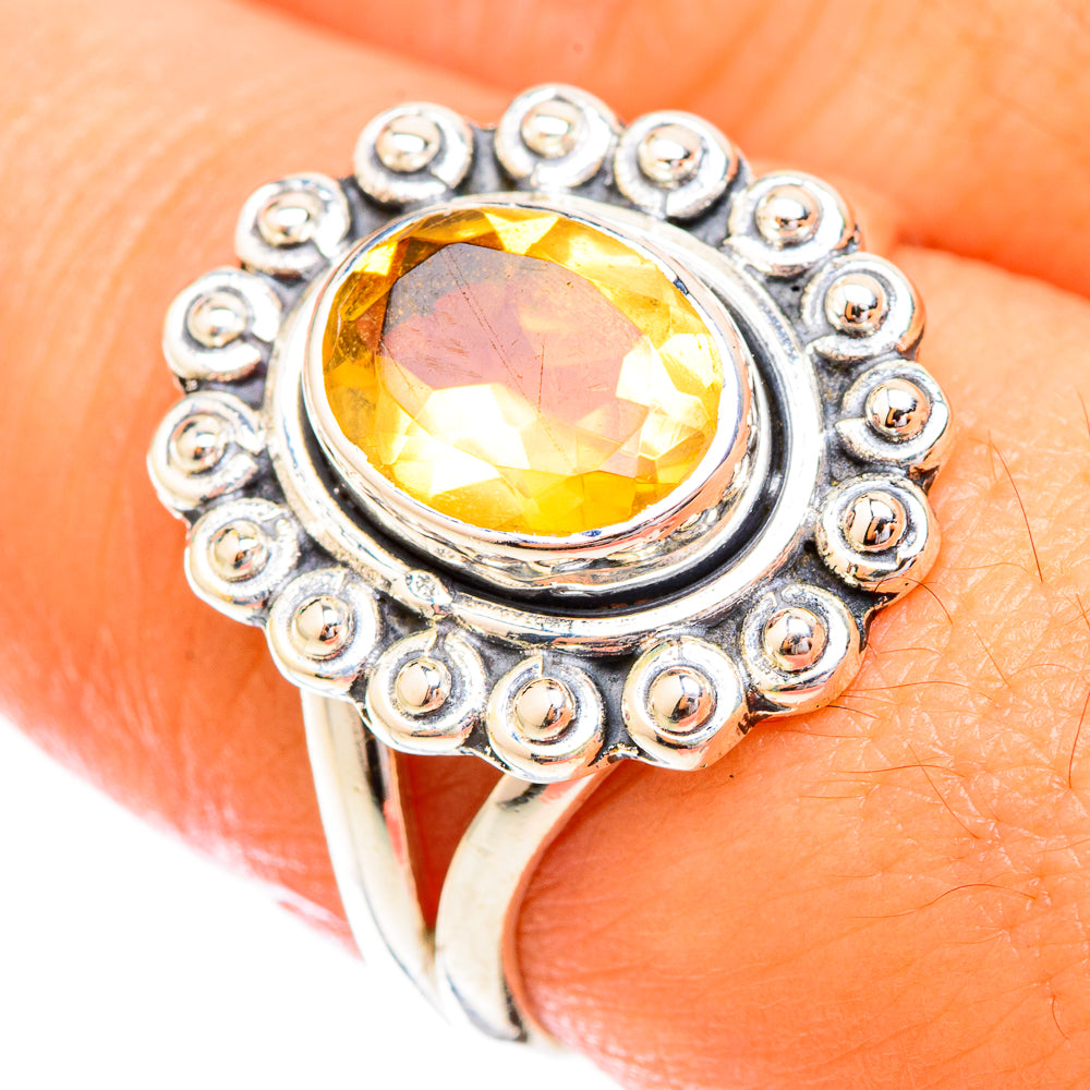 Citrine Rings handcrafted by Anasilvercos - RING119330