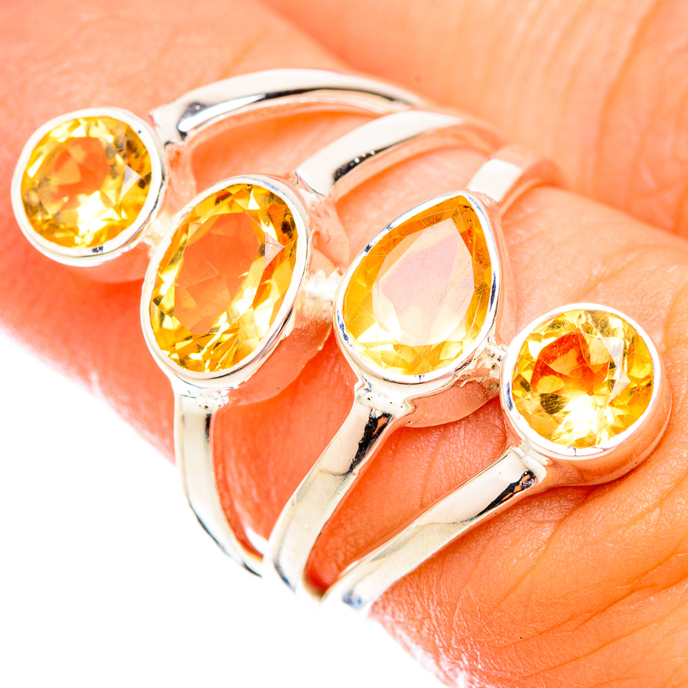 Citrine Rings handcrafted by Anasilvercos - RING119331
