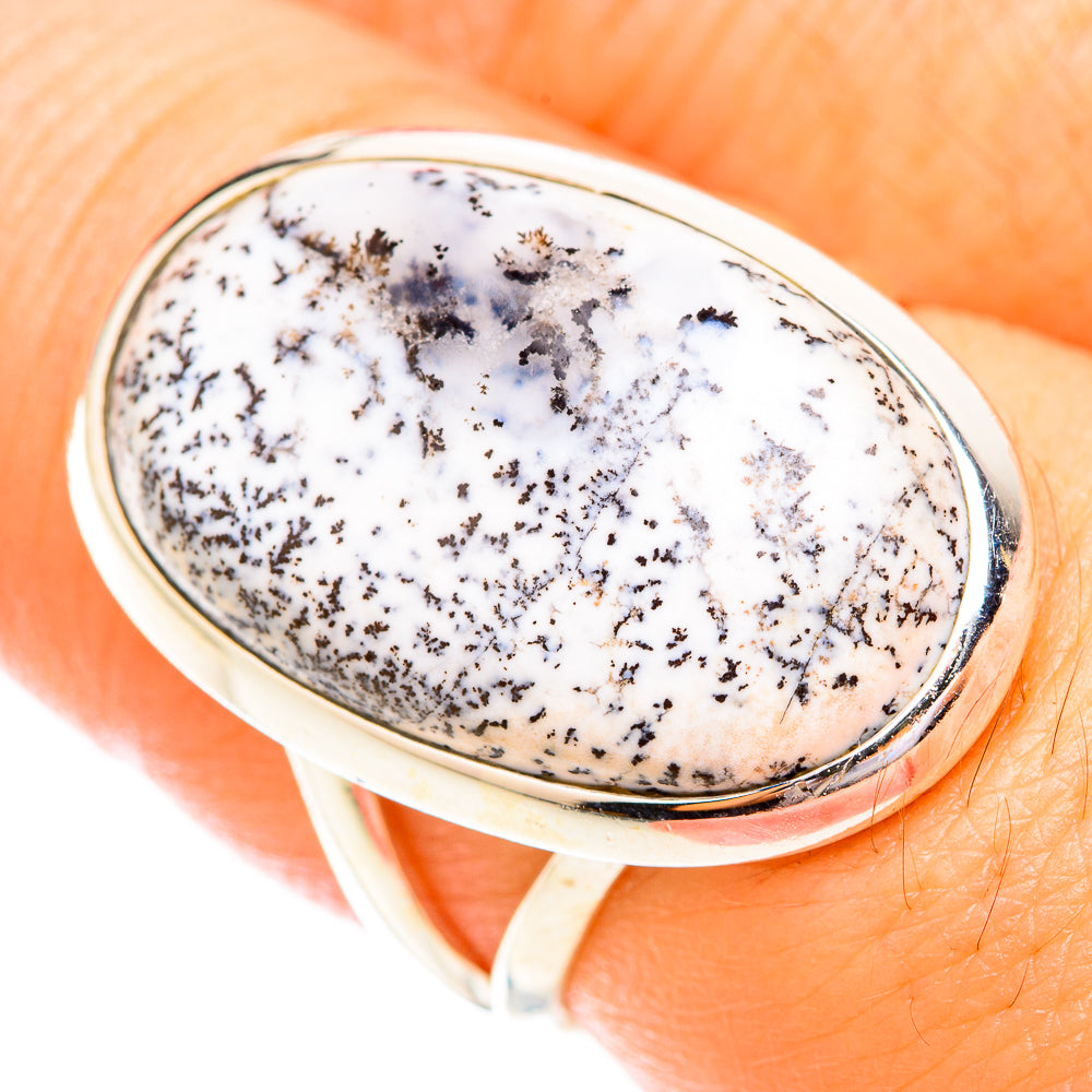 Dendritic Opal Rings handcrafted by Anasilvercos - RING119341