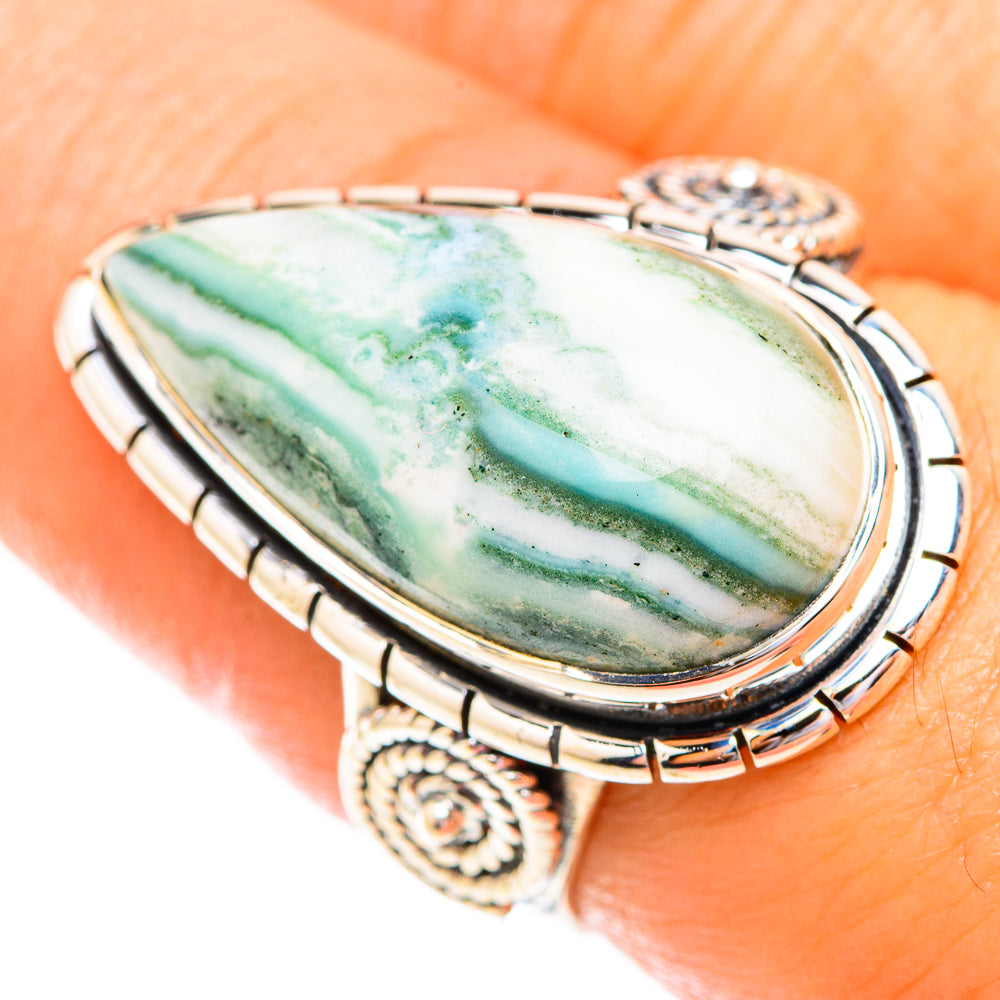 Ocean Jasper Rings handcrafted by Anasilvercos - RING119354