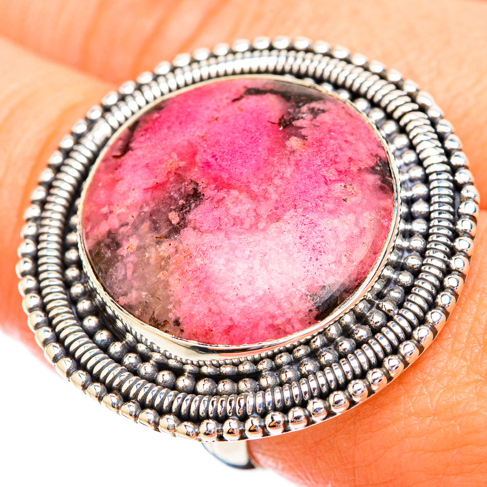 Rhodonite Rings handcrafted by Anasilvercos - RING119361