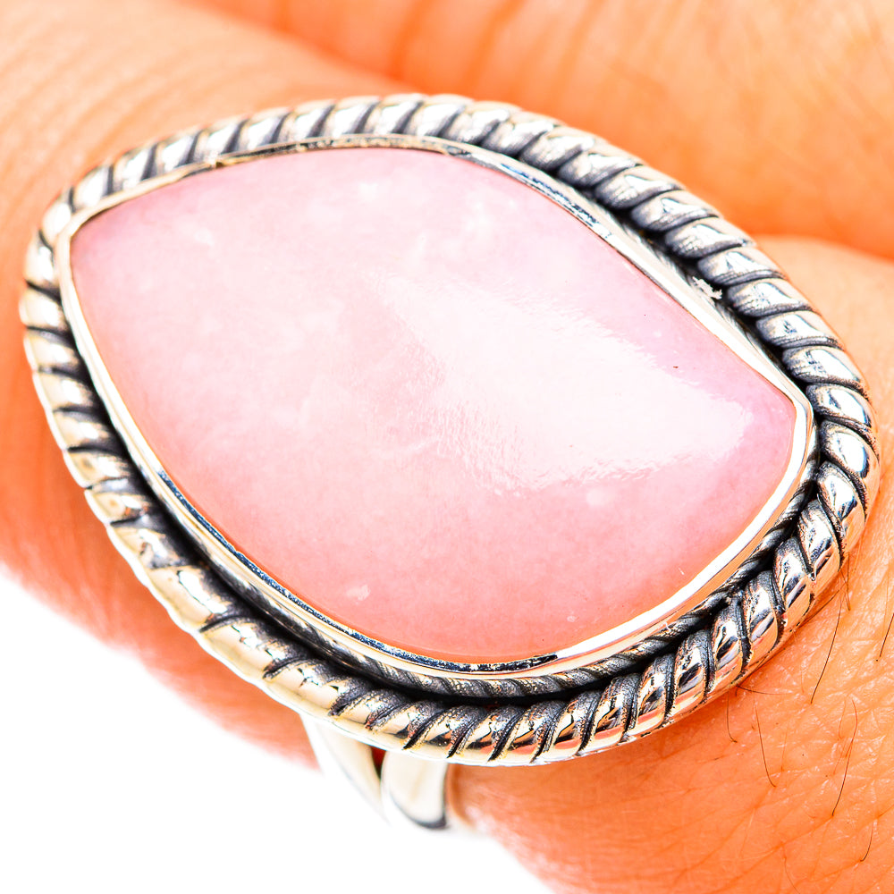Pink Opal Rings handcrafted by Anasilvercos - RING119362