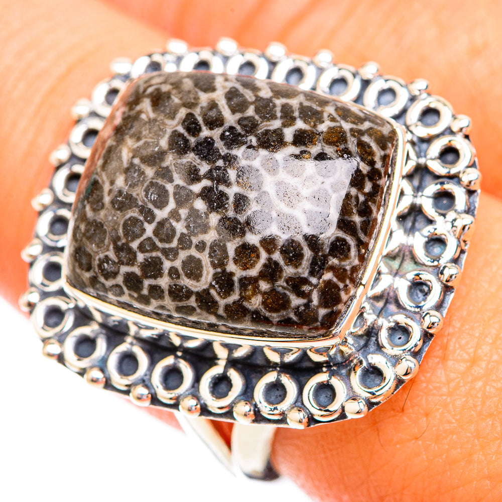 Stingray Coral Rings handcrafted by Anasilvercos - RING119369