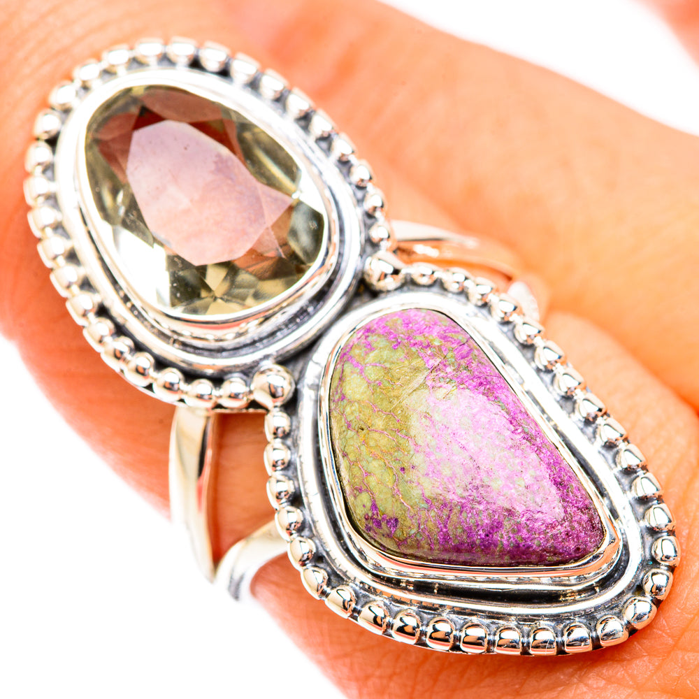 Stichtite, Green Amethyst Rings handcrafted by Anasilvercos - RING119375