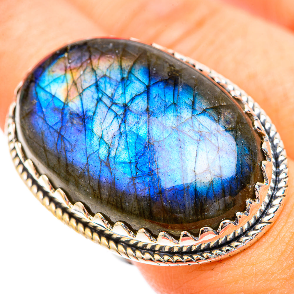 Labradorite Rings handcrafted by Anasilvercos - RING119384