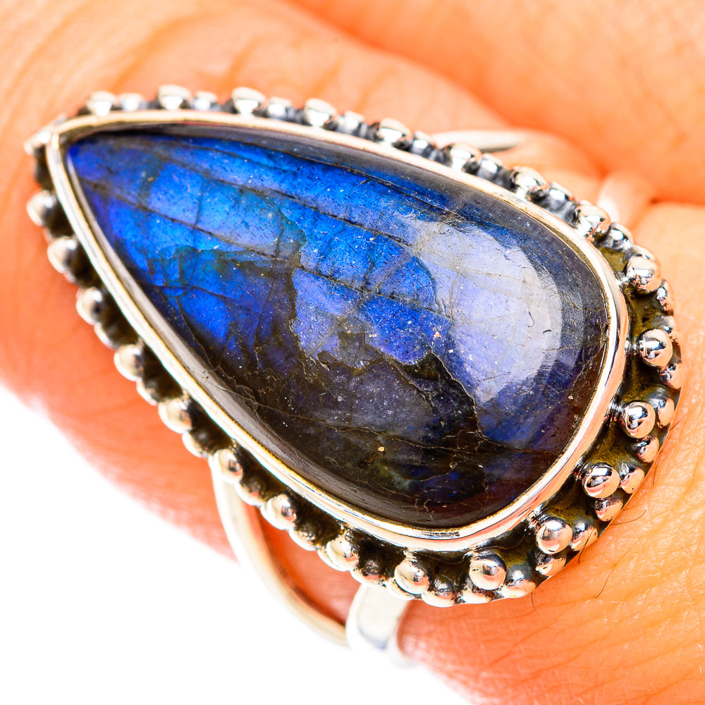 Labradorite Rings handcrafted by Anasilvercos - RING119387