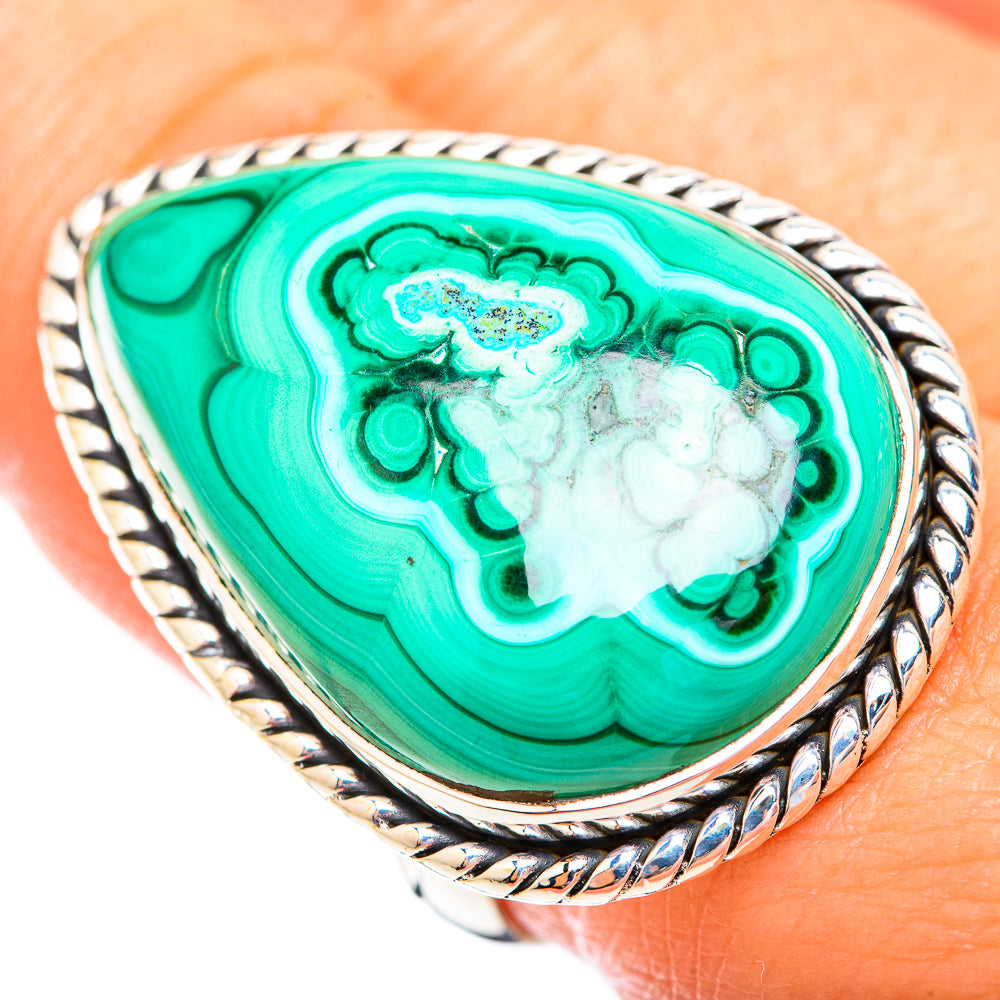 Malachite Rings handcrafted by Anasilvercos - RING119403