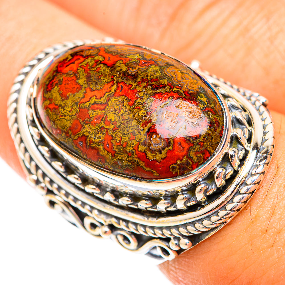 Moroccan Agate Rings handcrafted by Anasilvercos - RING119448