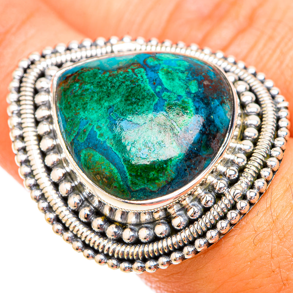 Chrysocolla Rings handcrafted by Anasilvercos - RING119464