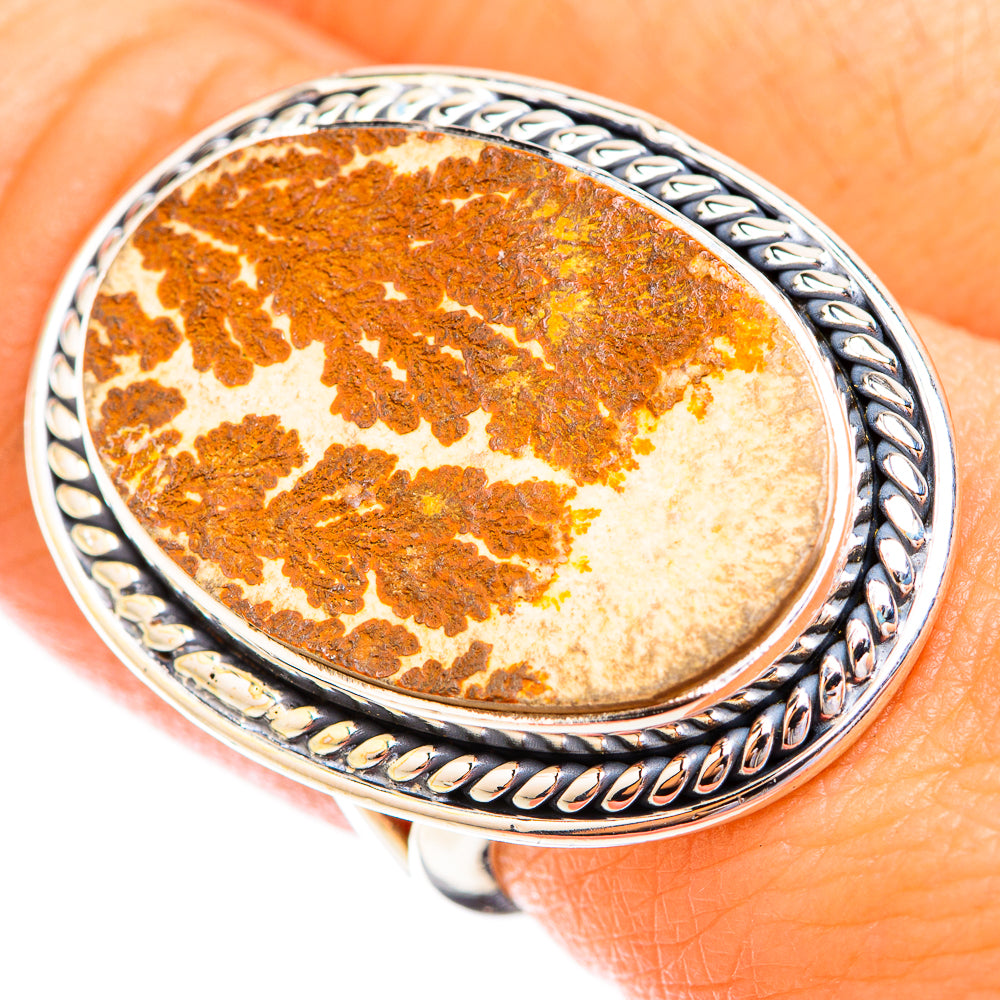 Germany Psilomelane Dendrite Rings handcrafted by Anasilvercos - RING119481