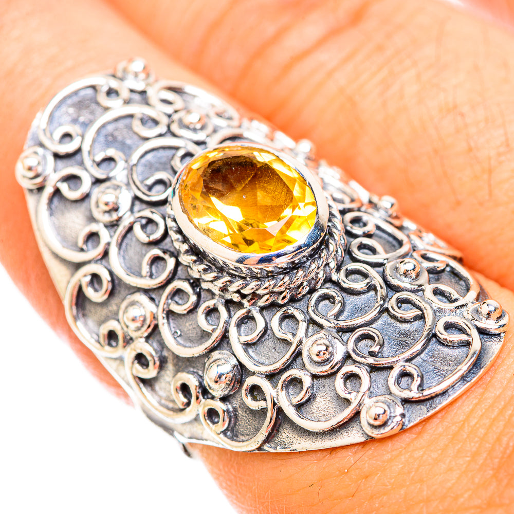 Citrine Rings handcrafted by Anasilvercos - RING119486