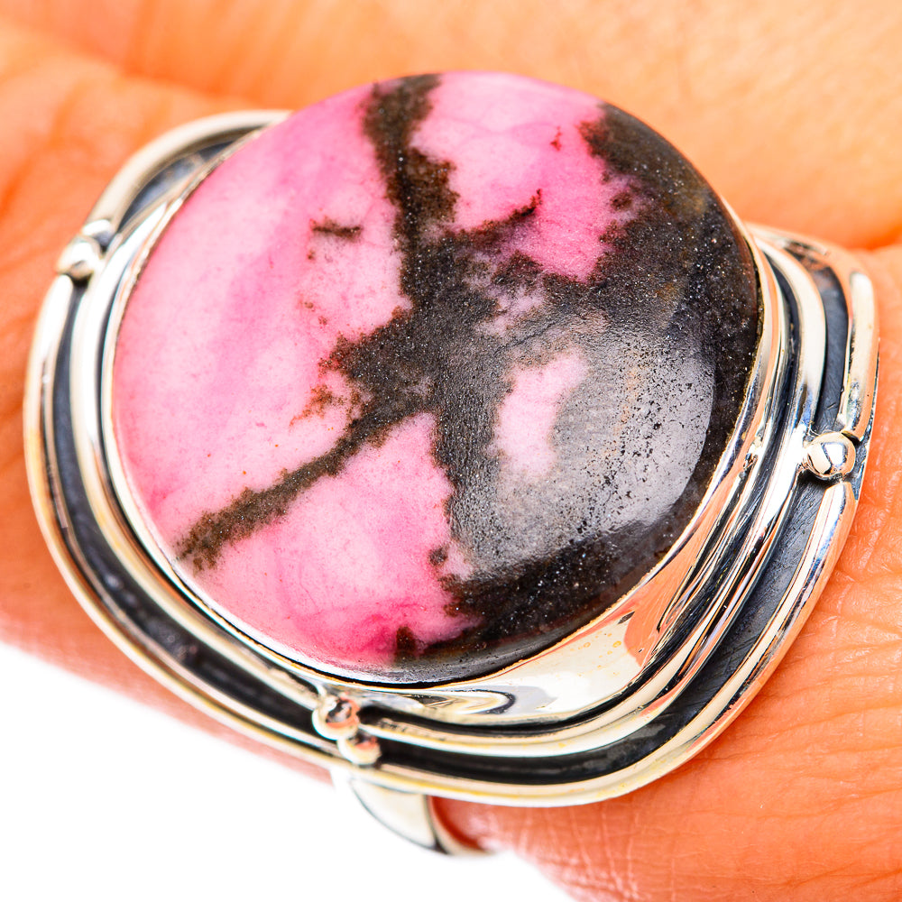 Rhodonite Rings handcrafted by Anasilvercos - RING119487