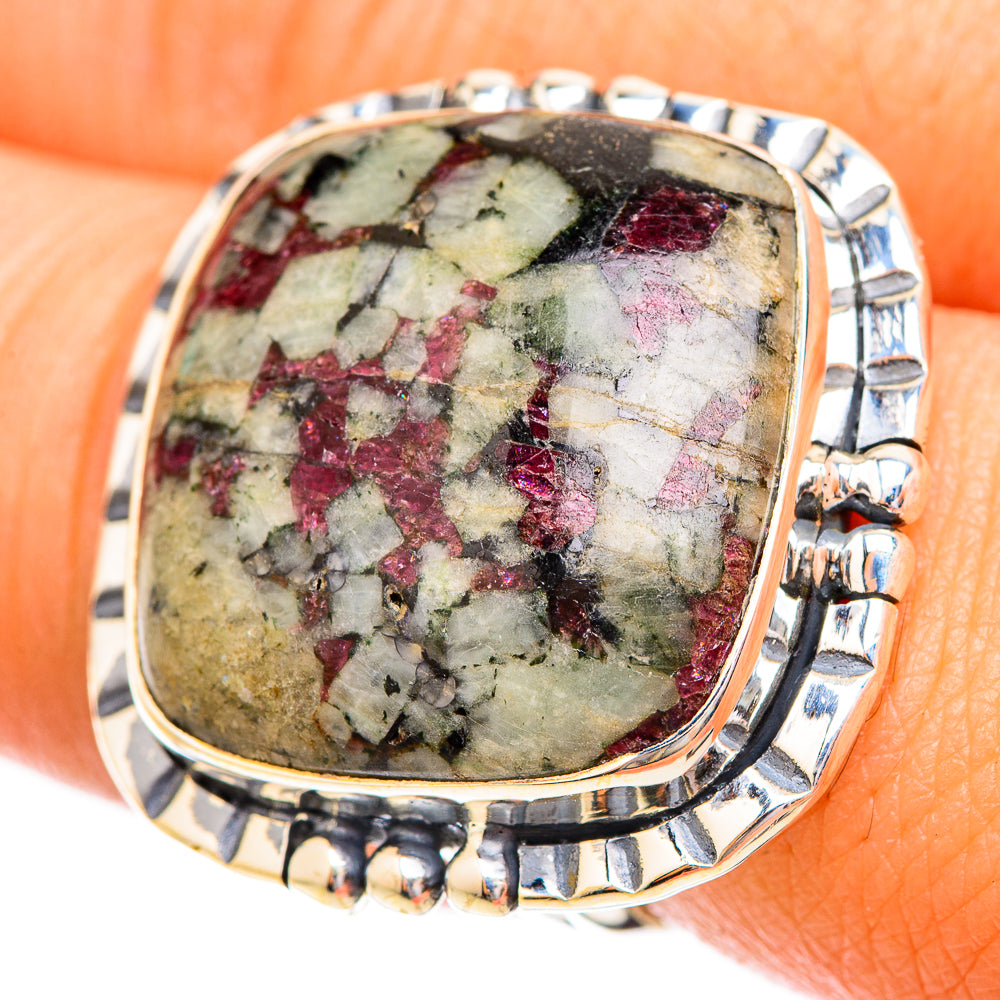 Russian Eudialyte Rings handcrafted by Anasilvercos - RING119490