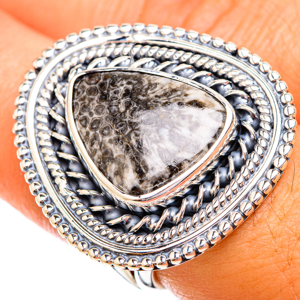 Stingray Coral Rings handcrafted by Anasilvercos - RING119496