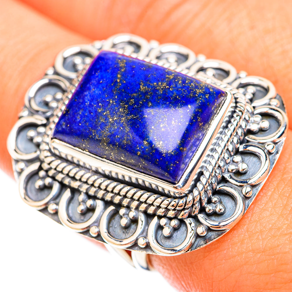 Lapis Lazuli Rings handcrafted by Anasilvercos - RING119508