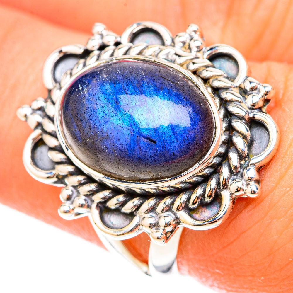 Labradorite Rings handcrafted by Anasilvercos - RING119511