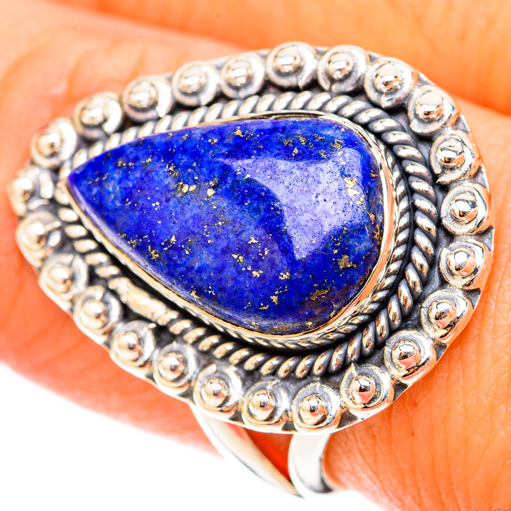 Lapis Lazuli Rings handcrafted by Anasilvercos - RING119512